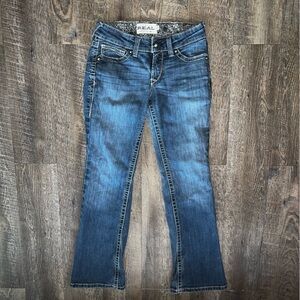 Ariat Jeans‎ Women 27s Ladies Blue REAL Denim Casual Cotton Straight Fit
